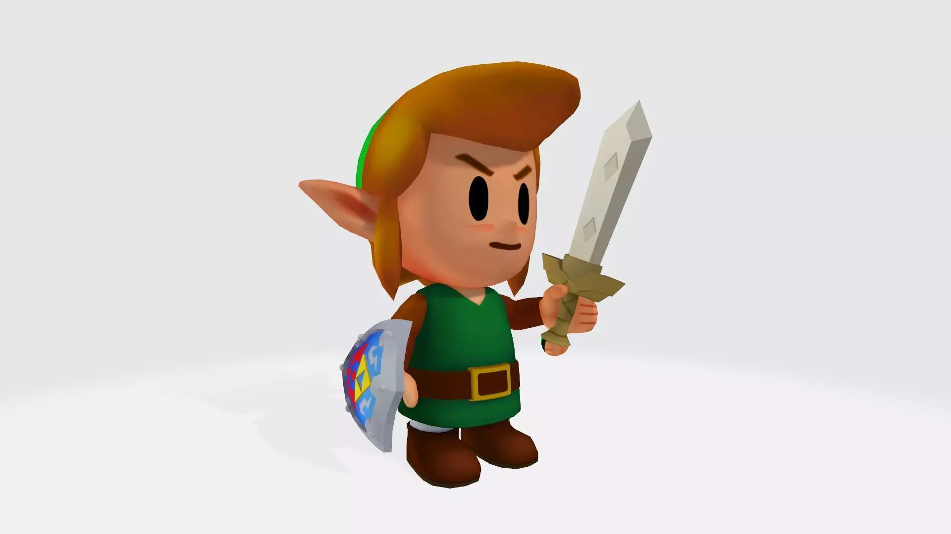 The Legend of Zelda link 3D print model_0