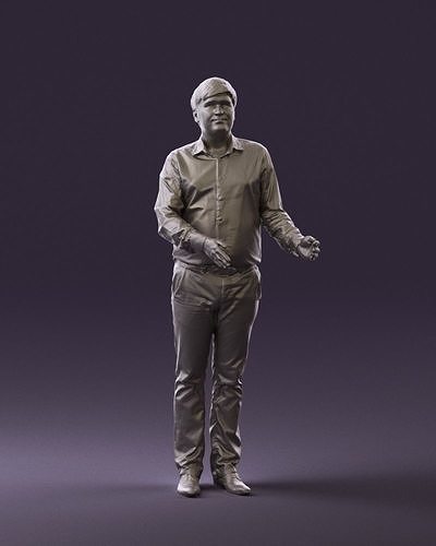 Man in pink tshirt 0756 3D Print Ready 3D print model