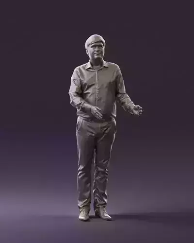 Man in pink tshirt 0756 3D Print Ready 3D print model