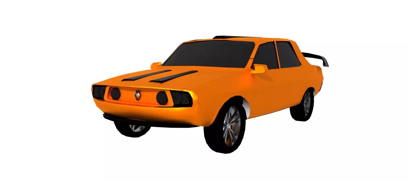 Sport muscle car Free 3D model