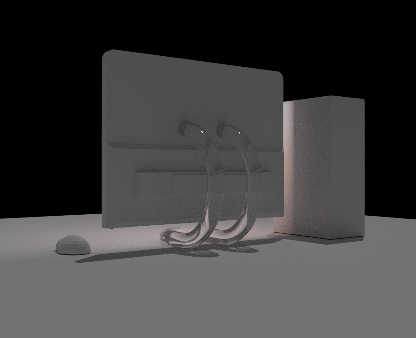 Computer LCD Screen 3D model_1