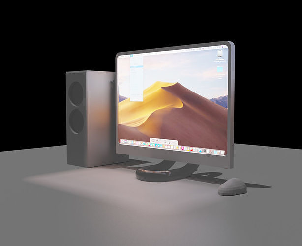 Computer LCD Screen 3D model