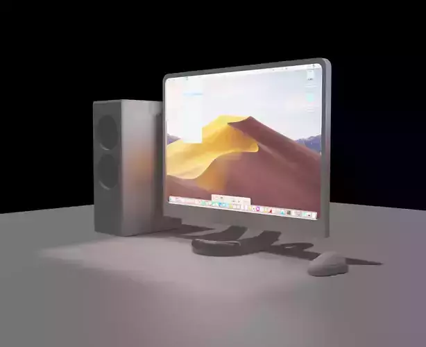 Computer LCD Screen 3D model