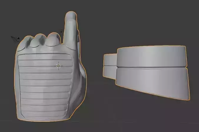 Custom Gun Holding Hands