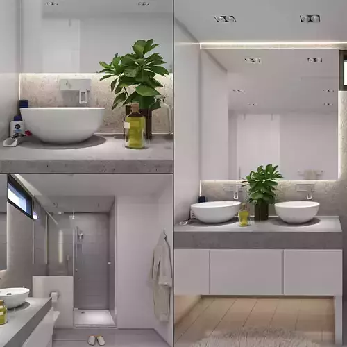 Modern Grey Bathroom