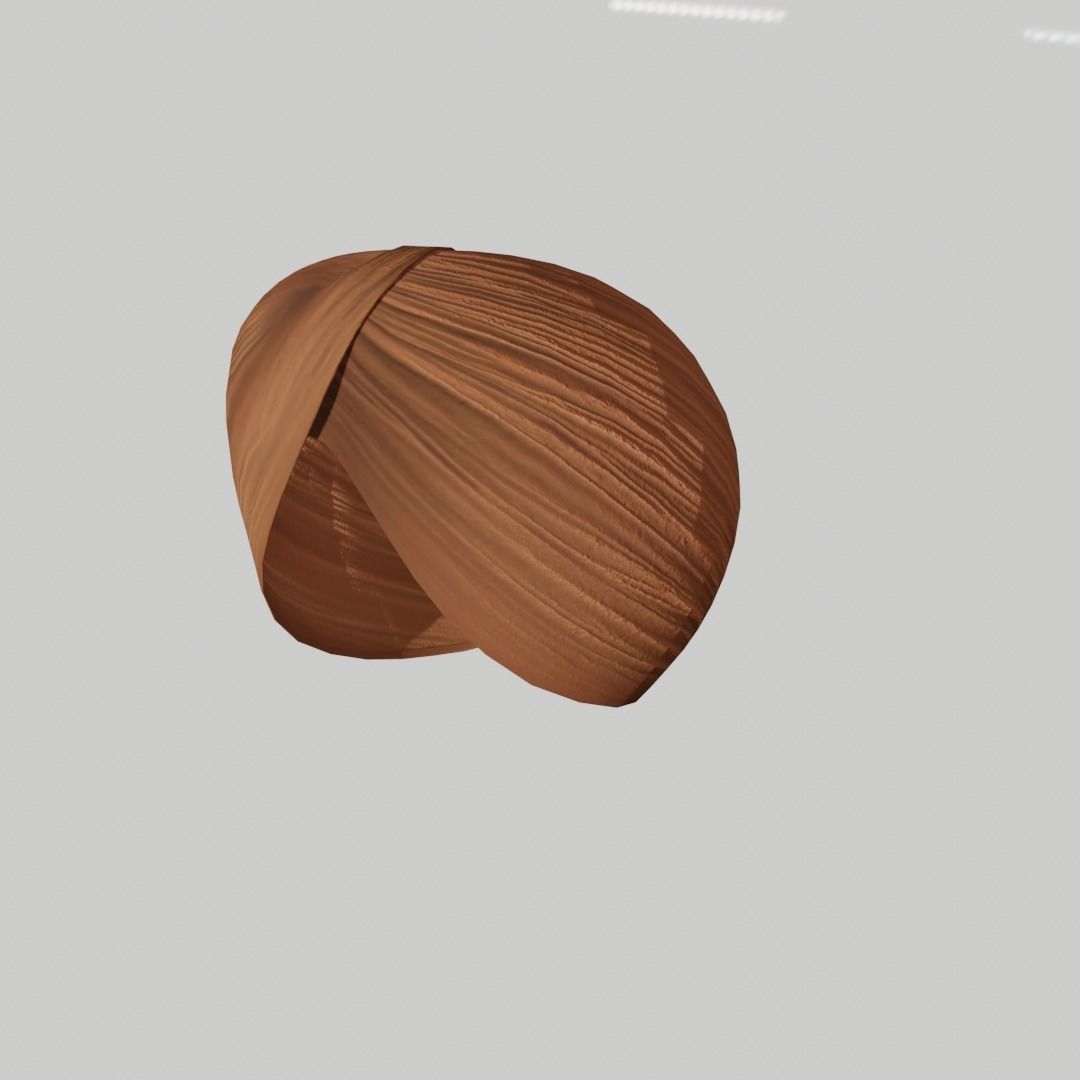 Realistic Punjabi Sikh Turban with 5 Different colors 3D model_10