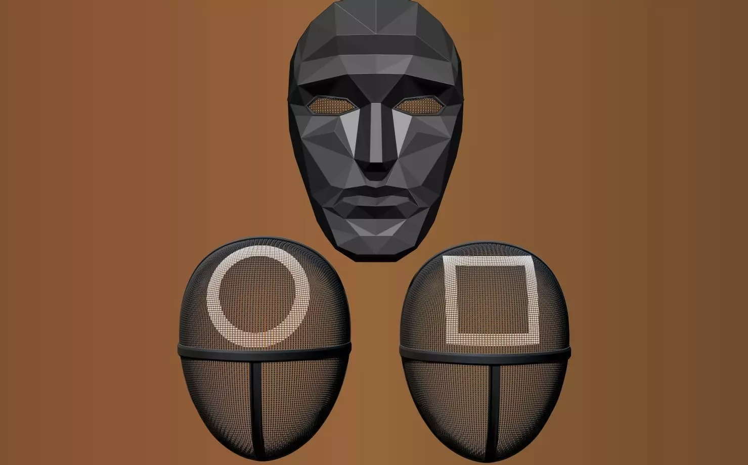 SQUID GAME 2 MASKS  3D print model_0