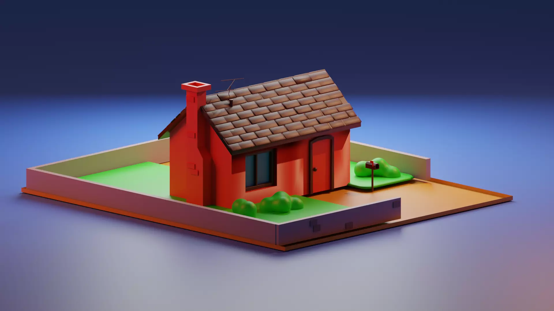 village house 3D model_0