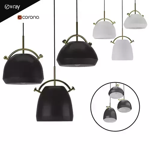 PULL - Ceiling hanging lamp in Scandinavian style 3D model