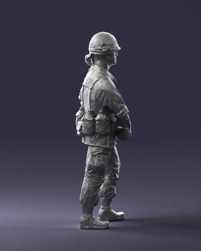 Warrior 0303-11 3D Print Ready 3D print model_8