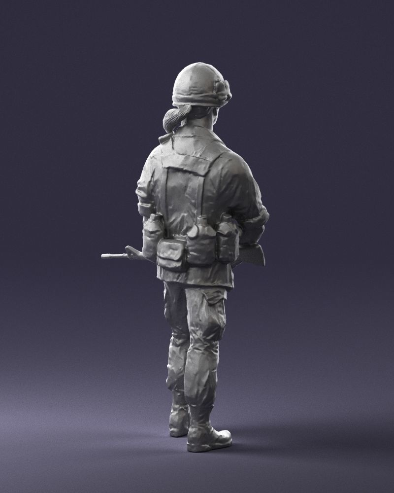 Warrior 0303-11 3D Print Ready 3D print model_10