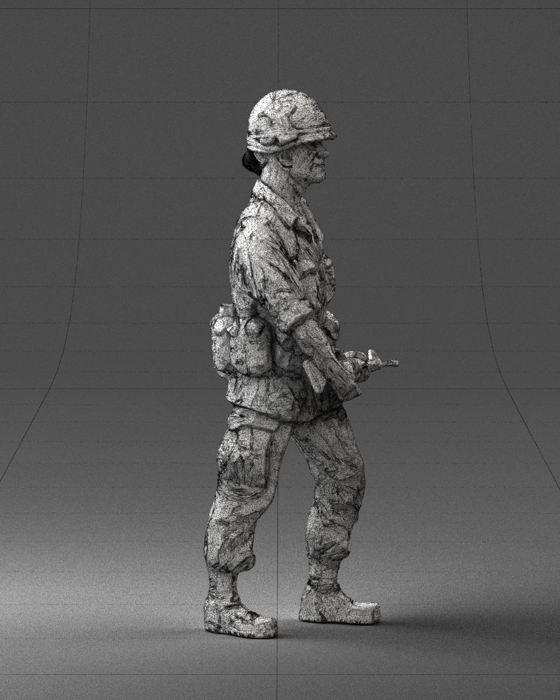 Warrior 0303-11 3D Print Ready 3D print model_7