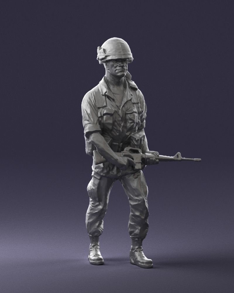 Warrior 0303-11 3D Print Ready 3D print model_2