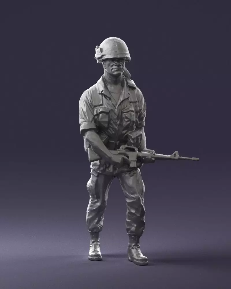 Warrior 0303-11 3D Print Ready 3D print model_0