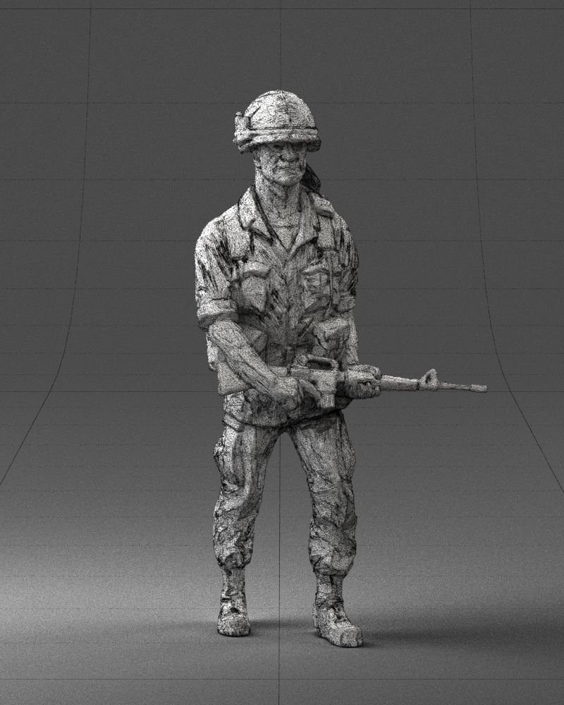 Warrior 0303-11 3D Print Ready 3D print model_25