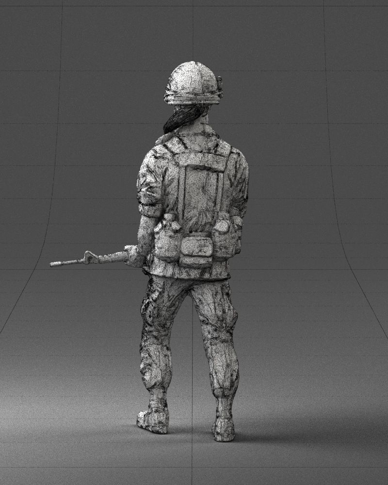 Warrior 0303-11 3D Print Ready 3D print model_13
