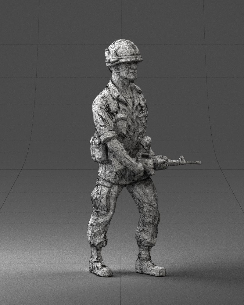 Warrior 0303-11 3D Print Ready 3D print model_5