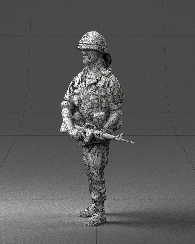 Warrior 0303-11 3D Print Ready 3D print model_19
