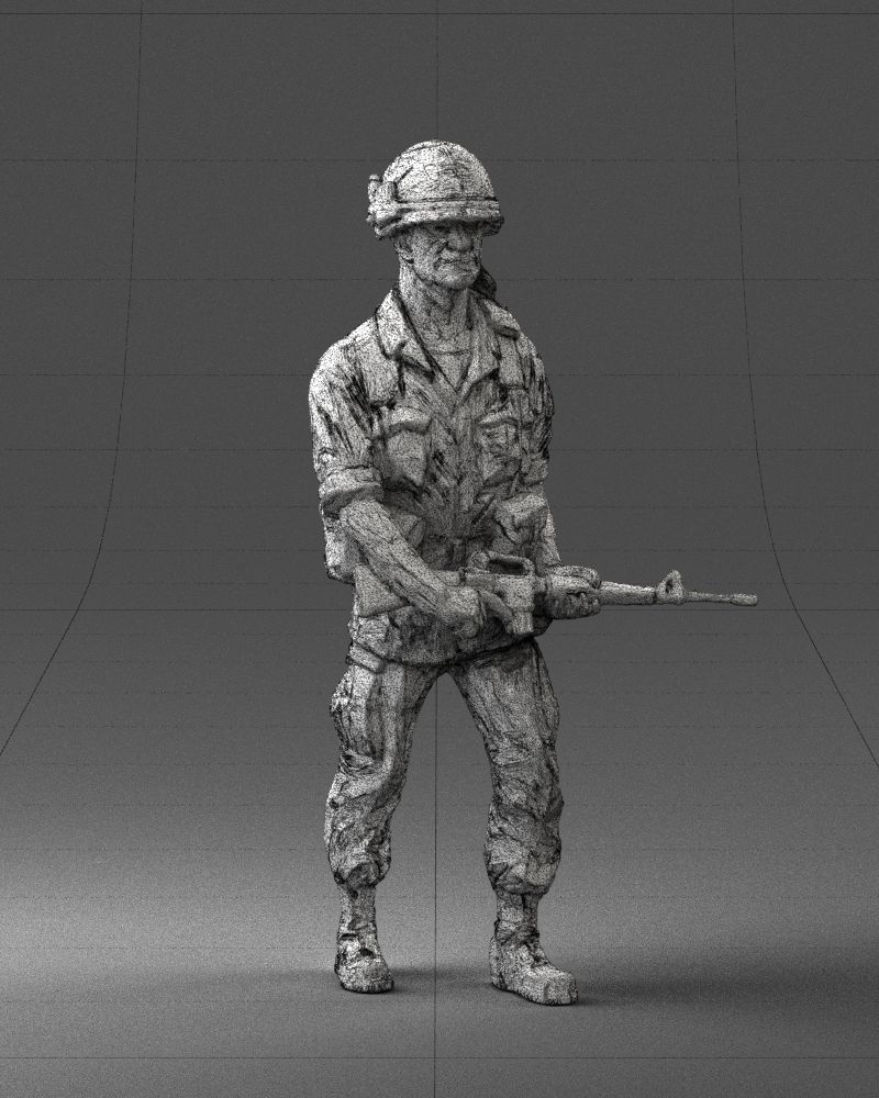 Warrior 0303-11 3D Print Ready 3D print model_3