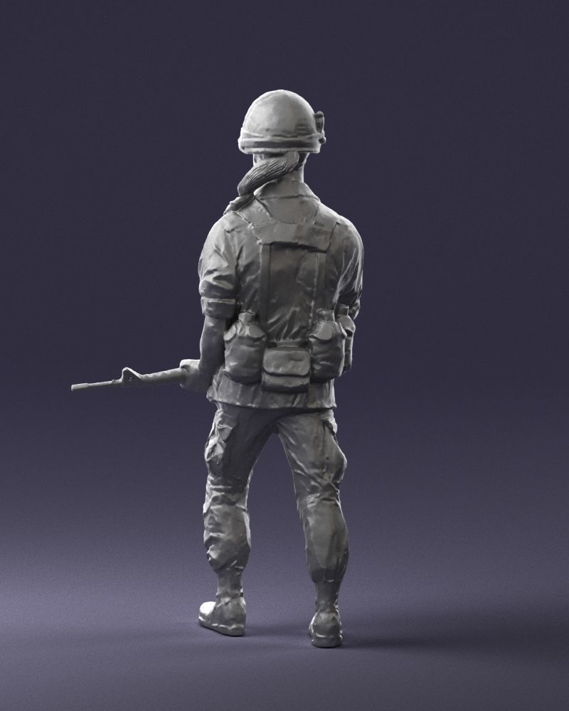 Warrior 0303-11 3D Print Ready 3D print model_12