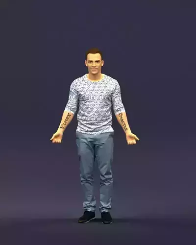 Metal pants man 0401 3D Print Ready