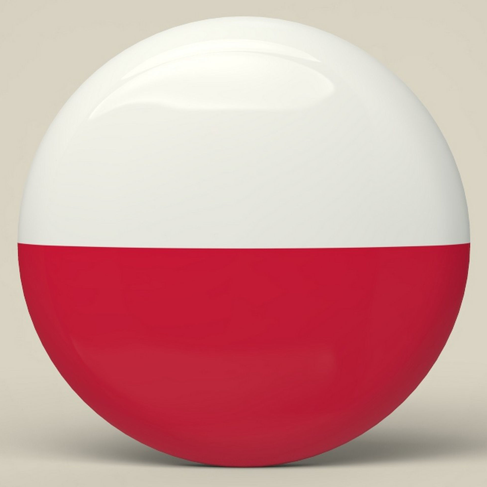 Poland Badge Low-poly 3D model_4