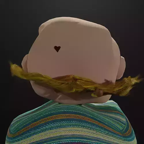 werdo cartoon character with mustache