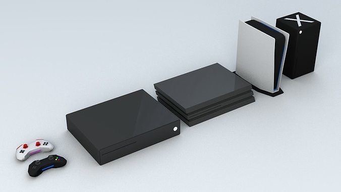 Video Game Consoles Low-poly 3D model