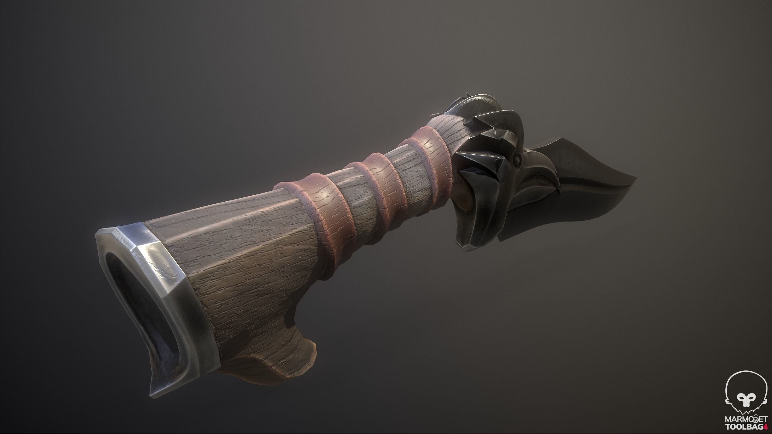 Raven Knife Low-poly 3D model_4
