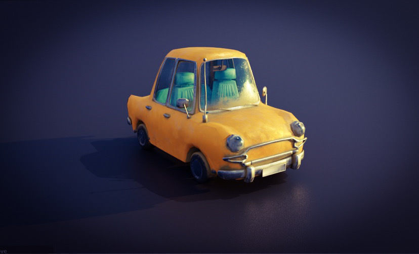 Vehicles Pack Cartoon 3D model_10
