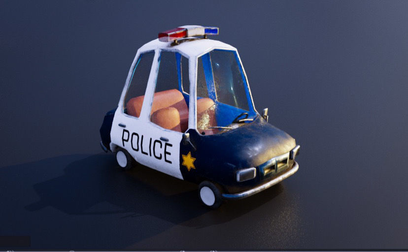 Vehicles Pack Cartoon 3D model_6
