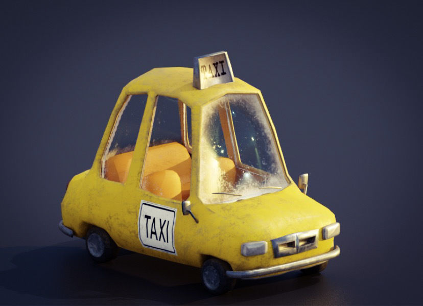 Vehicles Pack Cartoon 3D model_5