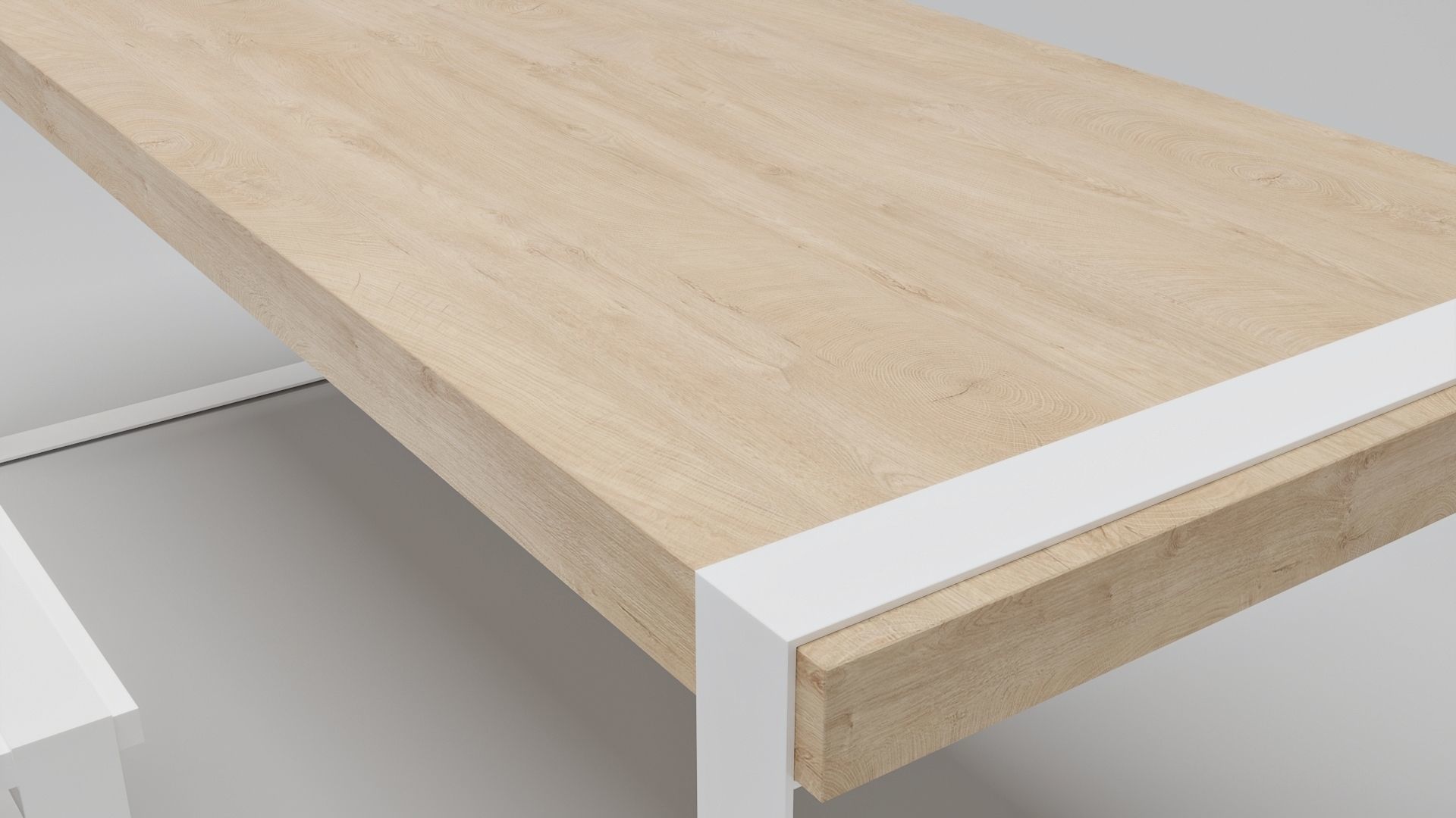 Work Desk Low-poly 3D model_3