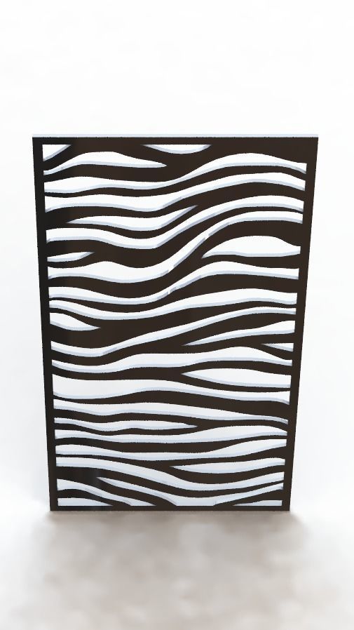 CNC Laser cut pattern Backlit Wall hanging 3D print model_3