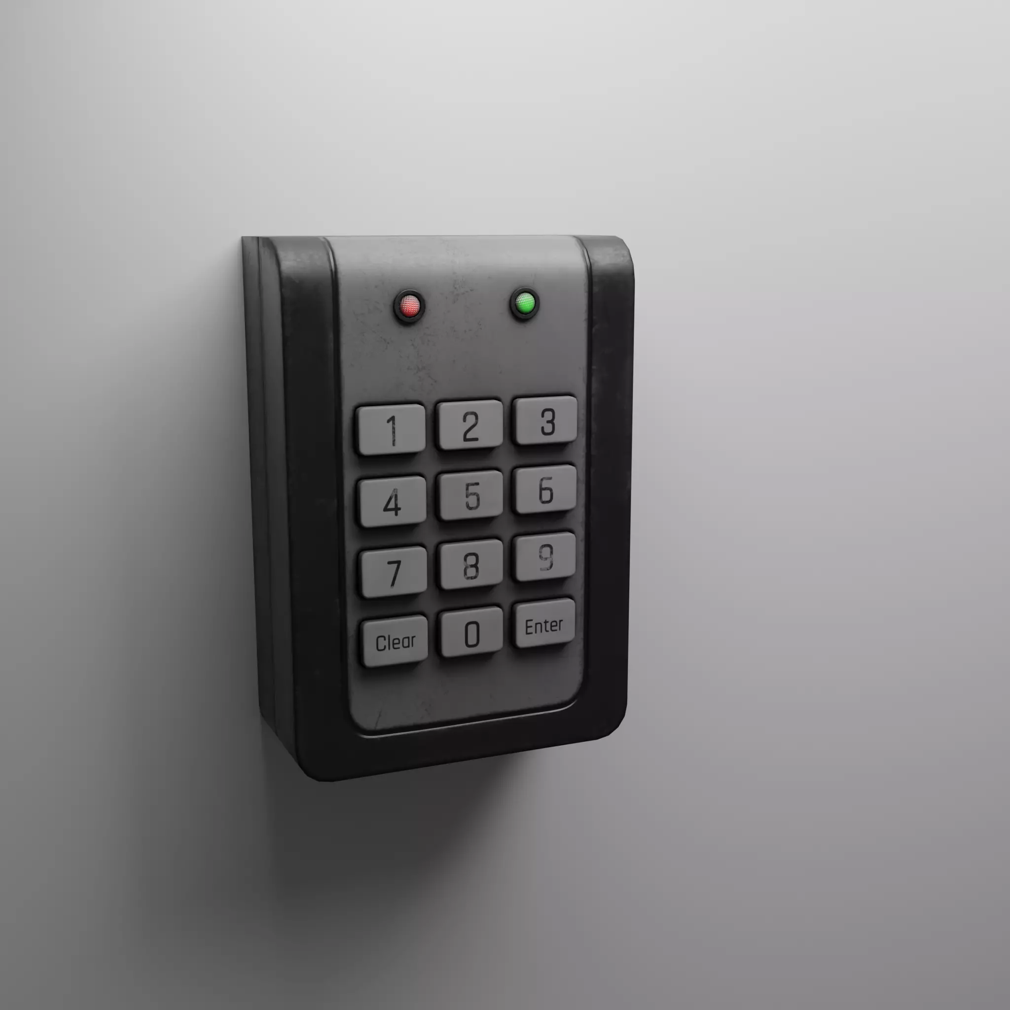 Security Code Panel Skinny 3D model Security Panel - Model 3D Low Poly VR / AR / low-poly | CGTrader