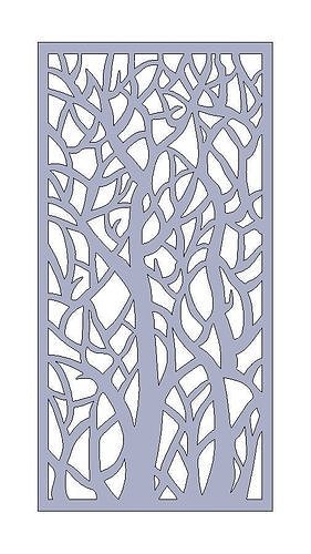CNC Laser cut pattern Backlit Wall hanging 3D print model