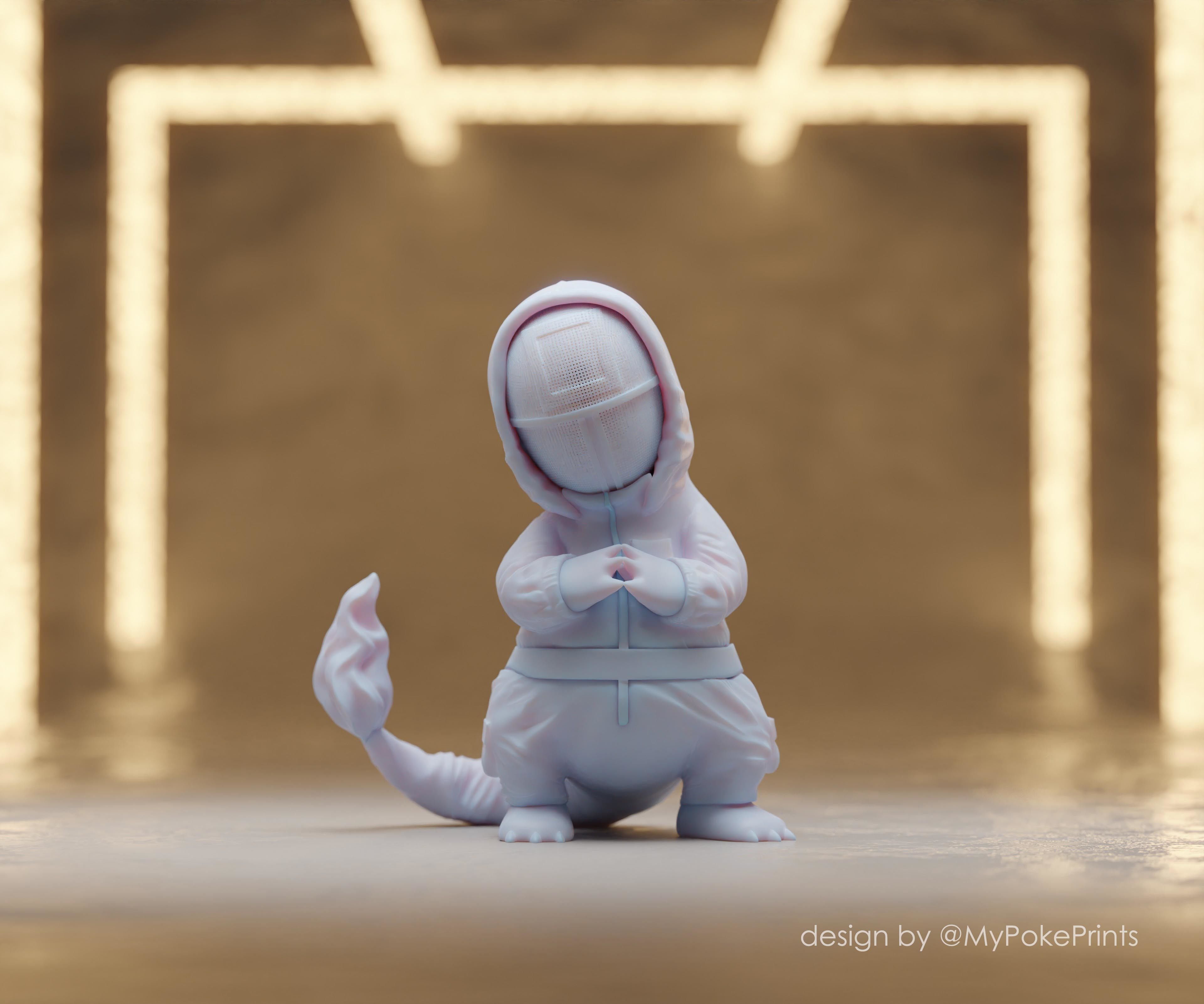 SQUID GAME STARTER POKEMON charmander pikachu and other 3D print model_8