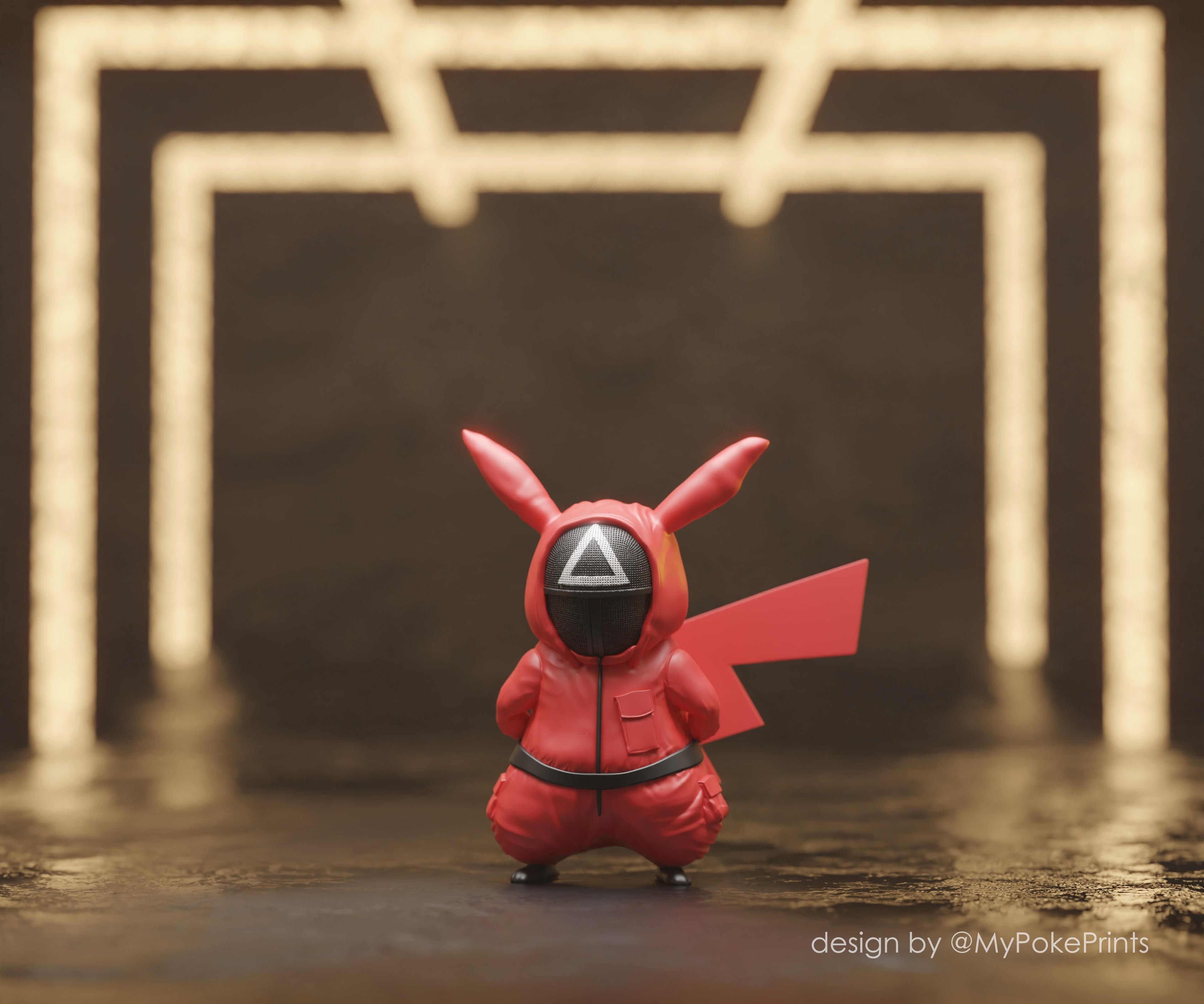 SQUID GAME STARTER POKEMON charmander pikachu and other 3D print model_4