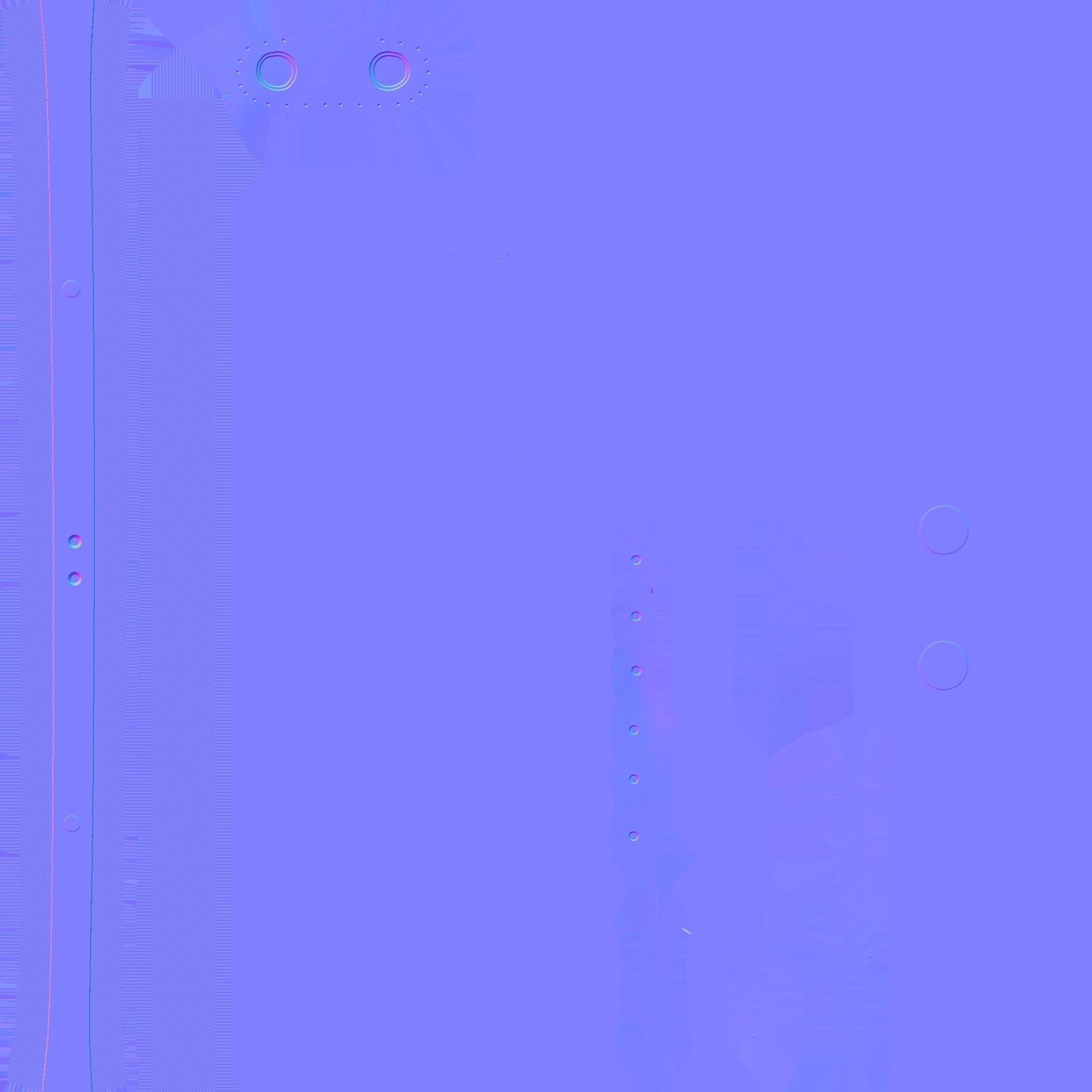 Choker Collar B07 Gold - Character Design Punk Gothic Low-poly 3D model_17