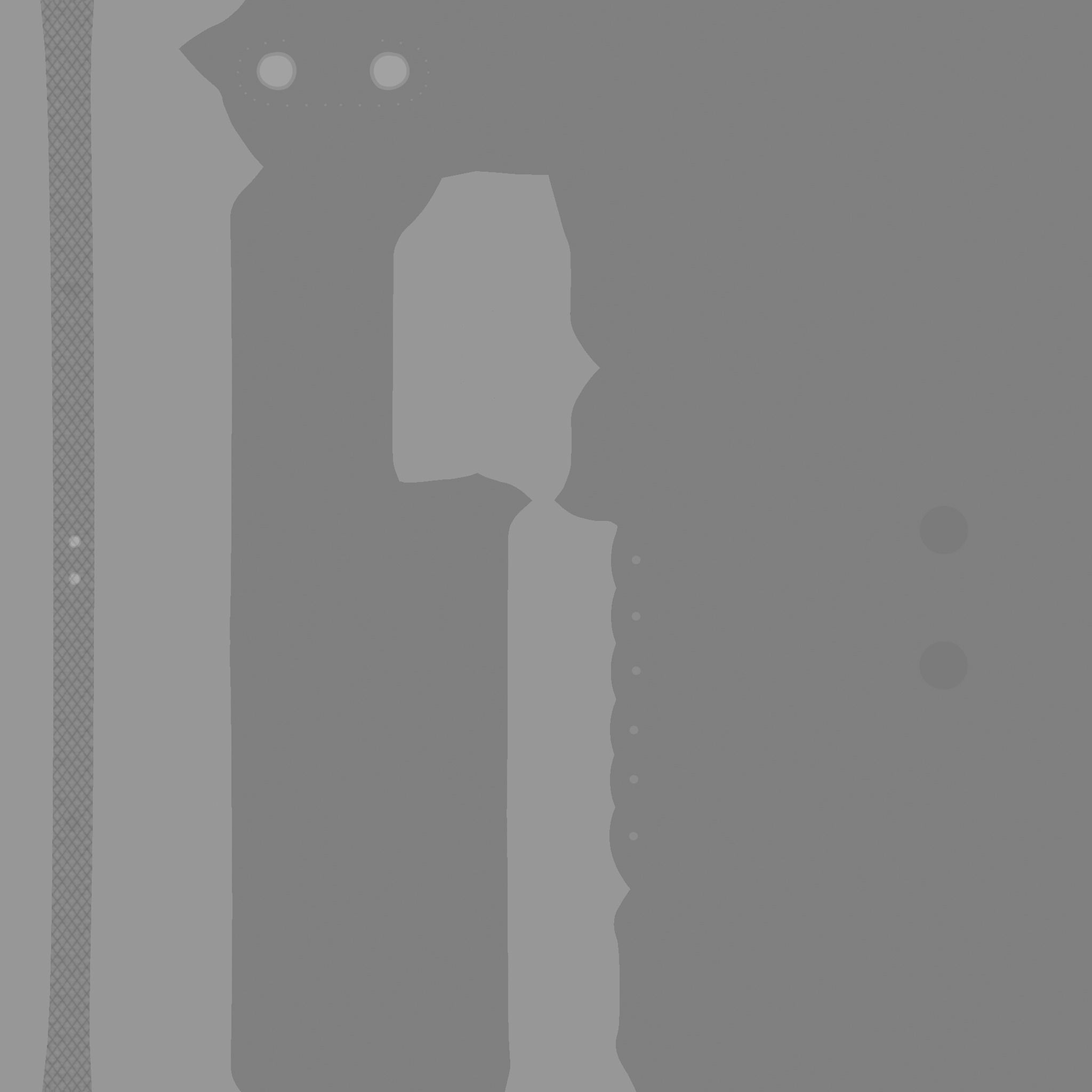 Choker Collar B08 Black Red - Character Design Punk Gothic Low-poly 3D model_15