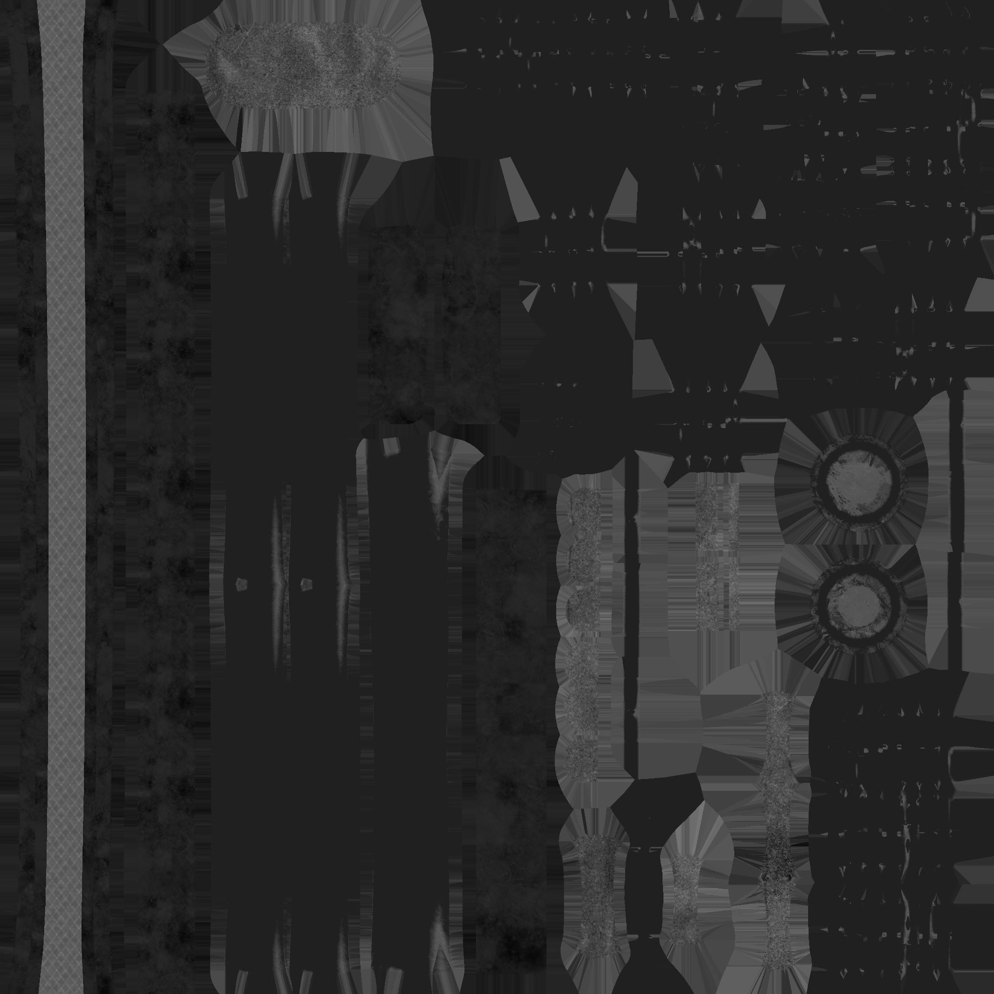 Choker Collar B08 Black Red - Character Design Punk Gothic Low-poly 3D model_18