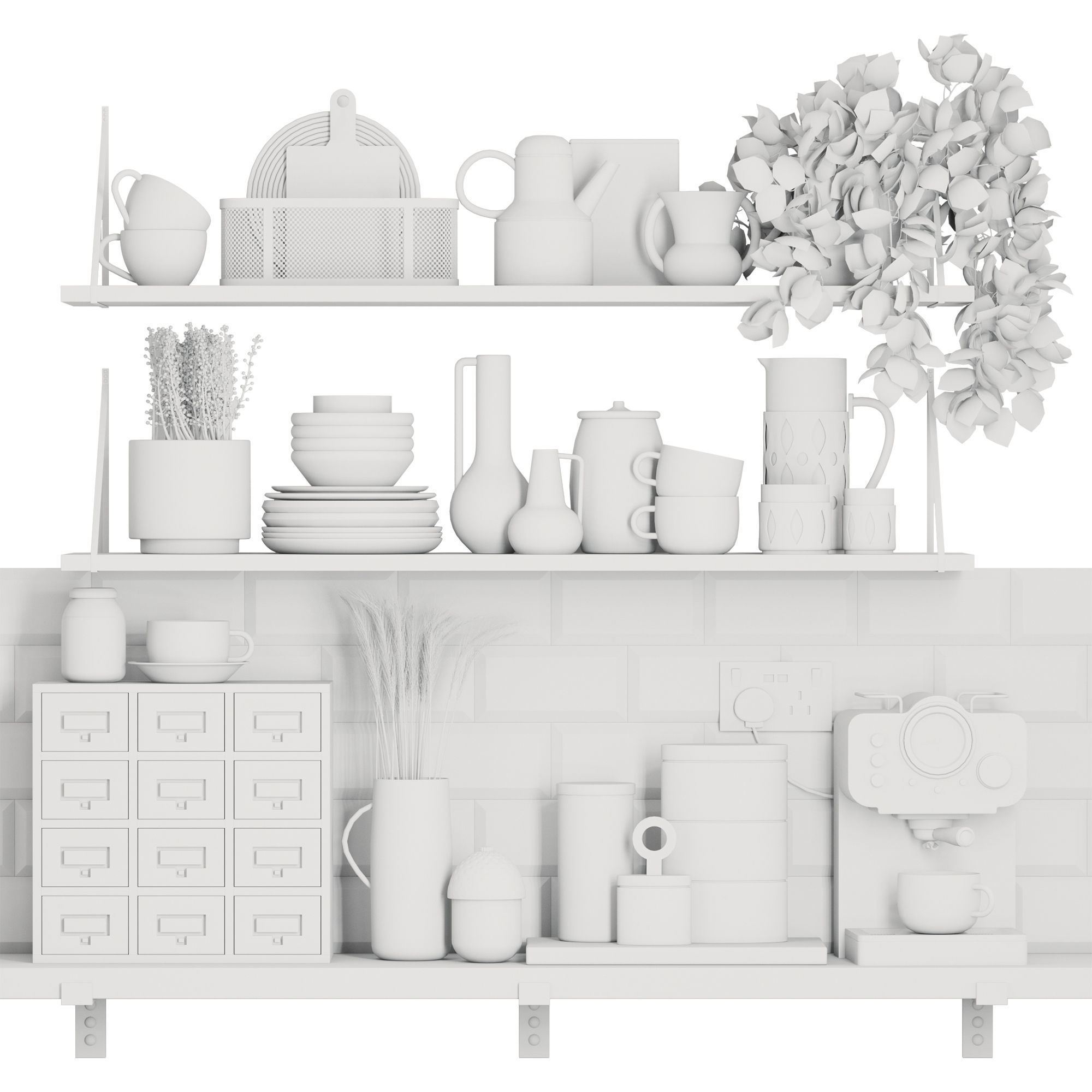 Decorative Set VOL 002 3D model_6