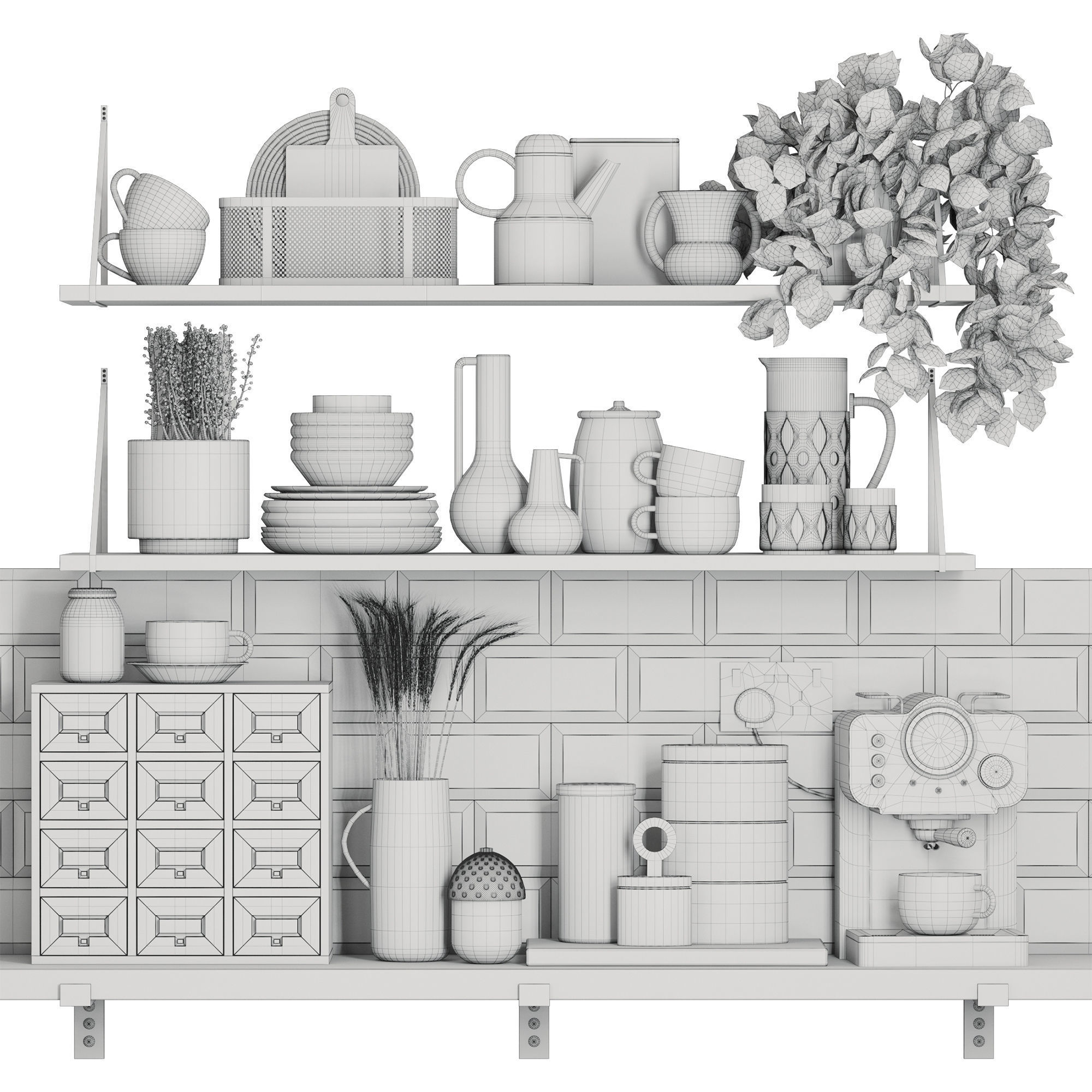 Decorative Set VOL 002 3D model_5