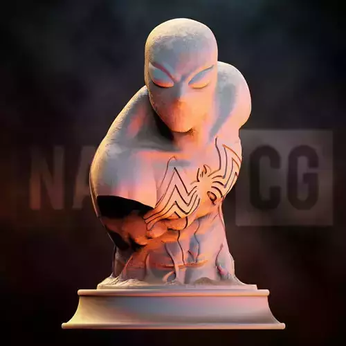 Fan Art Symbiote Spiderman - bust