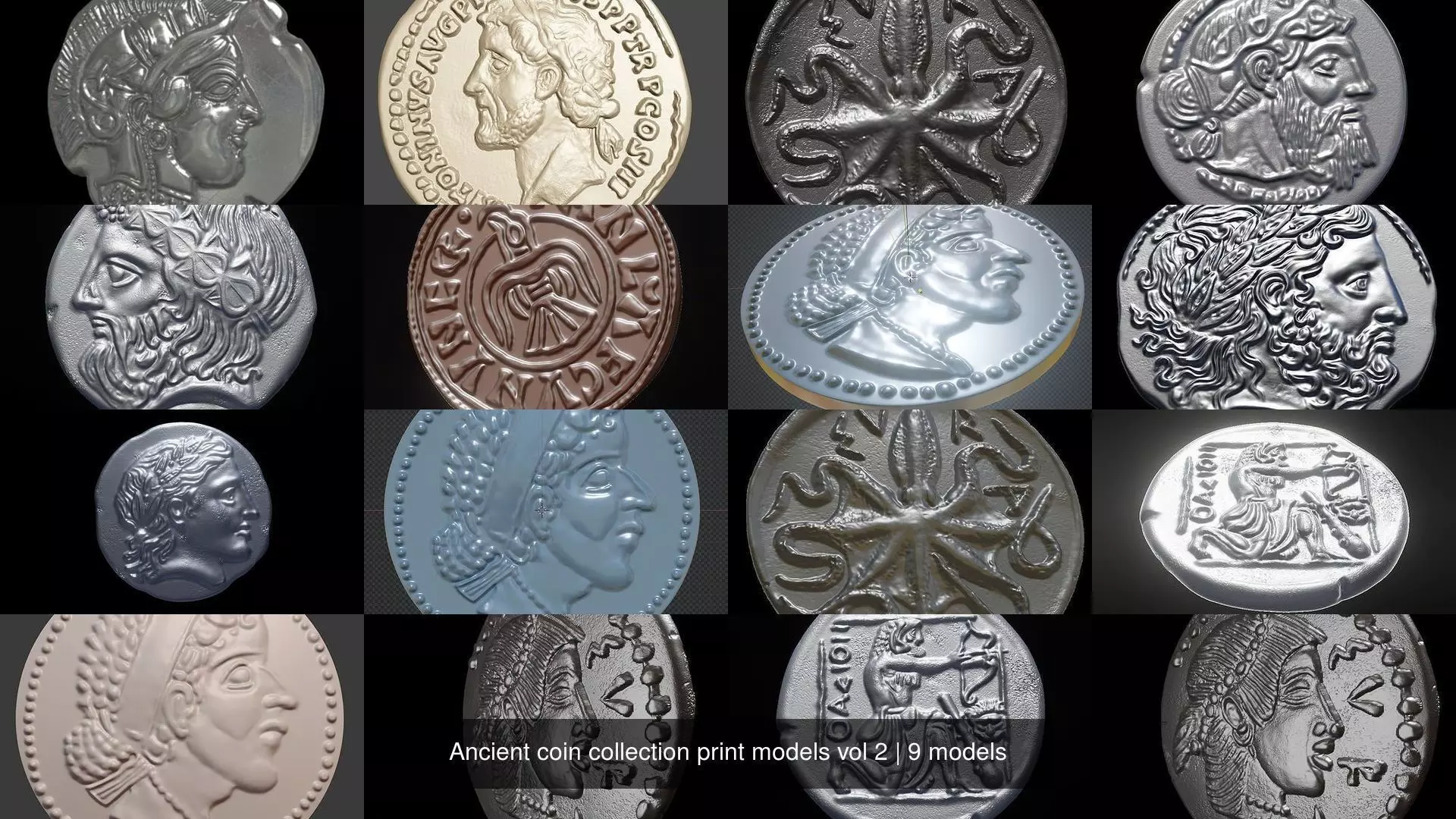 Ancient coin collection print models vol 2 _0