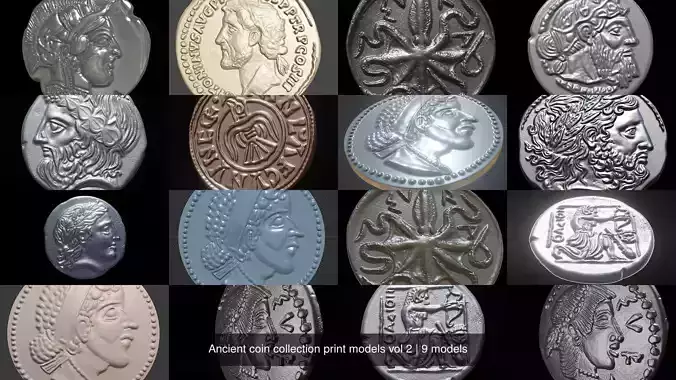Ancient coin collection print models vol 2 