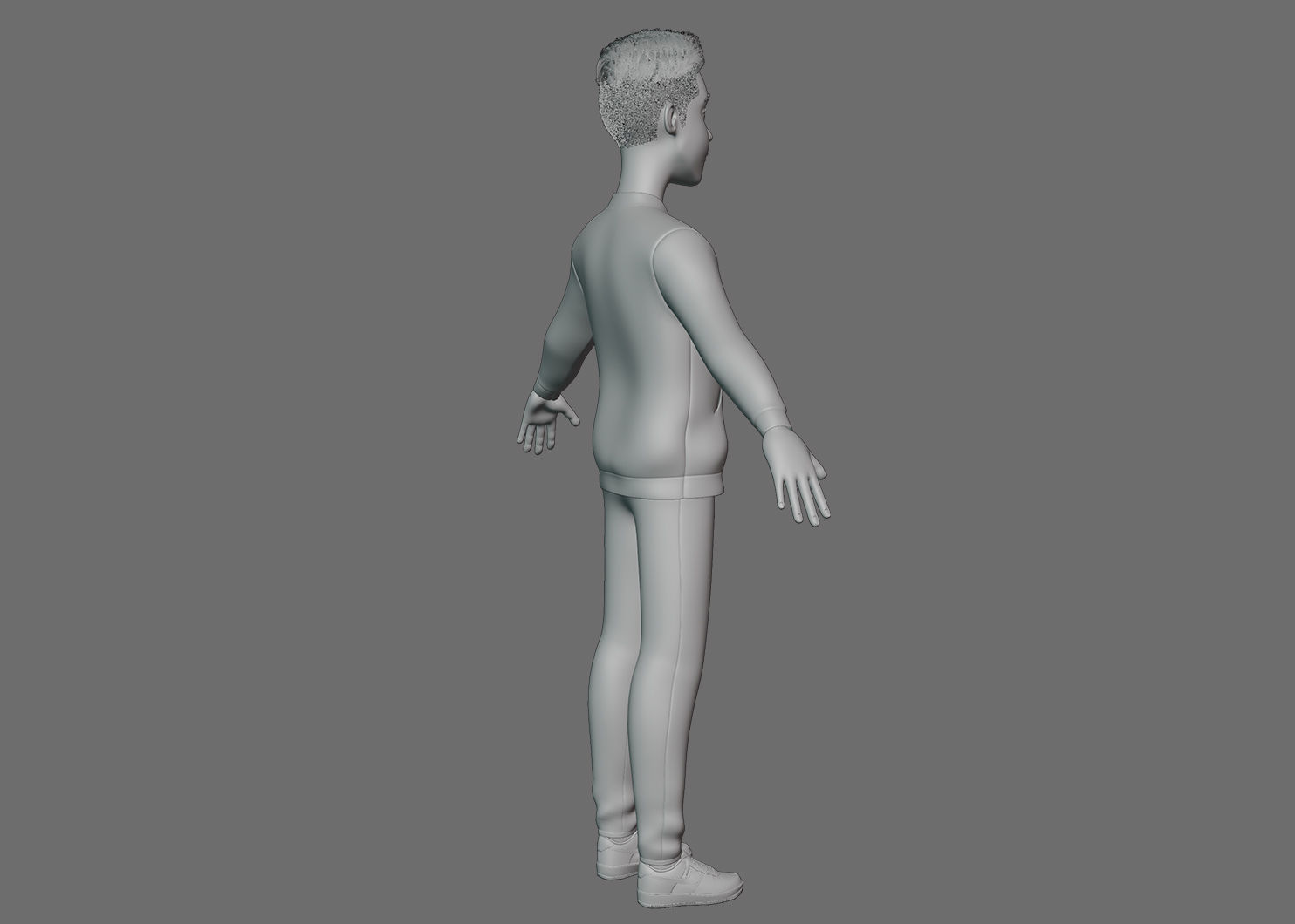 Stylized Boy 3D model_16