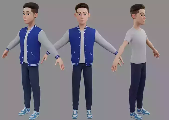 Stylized Boy 3D model