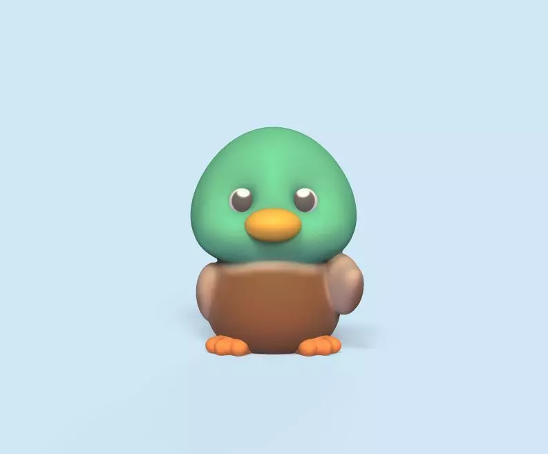 Mallard Duck 3D print model