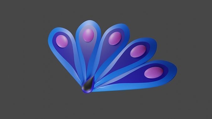 Miraculous Ladybug - Peacock Brooch 3D print model